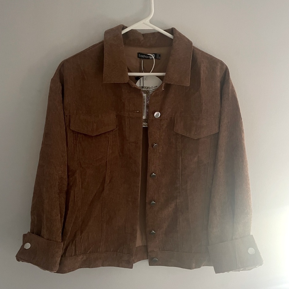 Boohoo Brown Corduroy Jacket